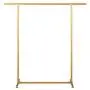 Yimaojia Single Rod Drying Rack Floor Simple Clothes bar Indoor Drying Rack Bedroom Cool Hanger Hanger Shelf (Color : Gold)