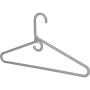 Neaties American Made Gray Super Heavy Duty Plastic Hangers, Plastic Clothes Hangers Ideal for Everyday Use, Clothing Standard Hangers, 24pk