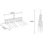 WINOMO Rotary Folding Clothes Hanger Foldable Hangers Hook Anti-Skid Drying Racks
