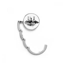 New York America LandMark Ink City Painting Table Hook Folding Bag Desk Hanger Foldable Holder