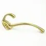 RZDEAL 4PCS 3.9 x 1.2 Brass Coat and Hat Hook(Gold) Hanging For Bath Stands Clothes Hangers Scarf Towel Cupboard Hanging Spoon