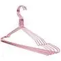 10pcs Random Color Aluminum Metal Hanger, for Clothes, Light Space Saving Dress Twisted Hanger with Notches 10pcs Random Color Aluminum Metal Hanger, for Clothes, Light Space Saving Dress Twisted Hanger with Notches