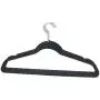 BriaUSA Velvet Suit Clothes Hangers Multipurpose Slim with Notched Shoulders & Swivel Chrome Hooks ? Black ? Set of 10 BriaUSA Velvet Suit Clothes Hangers Multipurpose Slim with Notched Shoulders & Swivel Chrome Hooks ? Black ? Set of 10