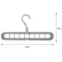 10pcs Random Color Creative 3D Space Saving Hanger Magic Clothes Hanger 9Hole Towel Hook Closet Organizer Storage Rack 10pcs Random Color Creative 3D Space Saving Hanger Magic Clothes Hanger 9Hole Towel Hook Closet Organizer Storage Rack