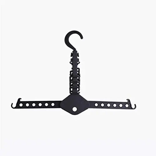 WZP Hanger,Multi-Hole Magic Hanger Home Multi-Function Storage Artifact,Creative Dormitory Clothes Space Rotation Drying Drying Rack Space Saving/Black/As Shown WZP Hanger,Multi-Hole Magic Hanger Home Multi-Function Storage Artifact,Creative Dormitory Clothes Space Rotation Drying Drying Rack Space Saving/Black/As Shown