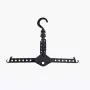 WZP Hanger,Multi-Hole Magic Hanger Home Multi-Function Storage Artifact,Creative Dormitory Clothes Space Rotation Drying Drying Rack Space Saving/Black/As Shown WZP Hanger,Multi-Hole Magic Hanger Home Multi-Function Storage Artifact,Creative Dormitory Clothes Space Rotation Drying Drying Rack Space Saving/Black/As Shown