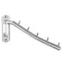 WEBI Clothes Hanger Wall mounted-180 Degree Swing Arm Space Saving-Clothes Drying Rack for Laundry Room- Stainless Steel 304, Wall Mount, Chrome