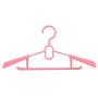 Liyes Plastic Hangers, Dry Wet Clothes Clothes Tree, Telescopic Durable Hanger Space-Saving Clothes Stand with Non-Slip Pads Adjustable Cushion Clips for Coat, Jacket, Dress, Shirt (Pink)