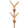HXGL-Hanger Solid Wood Coat Rack Natural Solid Wood Bedroom Hanger Simple Modern Floor Hanger Clothes Rack (Color : Honey Color)