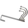 Rok Hardware Pearly Grey Over The Door 3 Prong Closet Coat Sweater Hat Tie Clothes Towel Swivel Hook Hanger ROKOTDHMN (2 Pack)