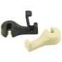 Car Headrest Hook with Phone Holder Seat Back Hanger for Bag Handbag Purse Grocery Cloth Portable 2in1 Multifunction Clips Hook (Beige)