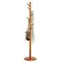 HL-TD Wooden Coat Rack Floor Rack Bedroom Clothes Rack Combination Hanger Living Room Simple (Color : C)