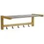 Cxjff Wall Coat Rack Clothes Hat Hanger Holder Hooks Rods Shelf Wood Fashion, 3 Colors Available, 72.3x32x25CM (Color : Log) Cxjff Wall Coat Rack Clothes Hat Hanger Holder Hooks Rods Shelf Wood Fashion, 3 Colors Available, 72.3x32x25CM (Color : Log)