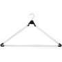 Boottique Travel Hanger, Car Hanger, Clothes Hanger- Foldable Hanger, Folding Hanger, Collapsible Hanger, Portable Hanger (Matte Silver & Black) (3)