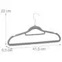 Relaxdays XXL Clothes Hanger Set, Pants Rail, Tie Holder, Non-Slip, Swivel, Pack of 100, Grey, Metal, Gray, one Size