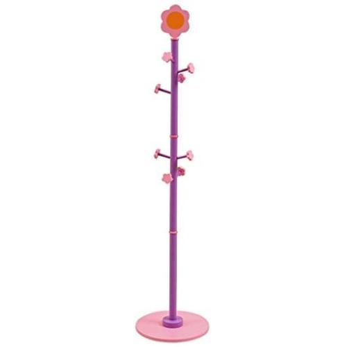Coat Rack Child Solid Wood Bedroom Landing Cartoon Hangers Kindergarten Clothes Hanger Purple