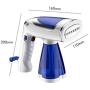 ZZYJYALG Garment Ironing Machine Plastic Metal Handheld Household Transparent Water Tank Large Capacity High Temperature Cotton Linen Blended Polyester Portable Foldable Travel (Blue)
