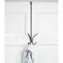 mDesign Metal Modern Over The Door Long Easy Reach Storage Organizer Rack - Hang Coats, Jackets, Hoodies, Hats, Scarves, Purses, Leashes, Towels, Robes, Clothing - 17" Tall, 4 Hooks - 2 Pack - Black mDesign Metal Modern Over The Door Long Easy Reach Storage Organizer Rack - Hang Coats, Jackets, Hoodies, Hats, Scarves, Purses, Leashes, Towels, Robes, Clothing - 17" Tall, 4 Hooks - 2 Pack - Black