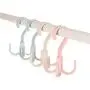 ADMOZ Plastic Multifunctional Hanger for Scarf Belt Bag Clothes Hooks 4 Colors, Pack of 4 ADMOZ Plastic Multifunctional Hanger for Scarf Belt Bag Clothes Hooks 4 Colors, Pack of 4