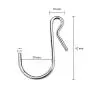 ESFUN 50 Pack Polished Metal Steel Clip Type Small Hanging Hooks Wire S Hooks Connector Hangers with Storage Box, Holds up to 10 lbs ESFUN 50 Pack Polished Metal Steel Clip Type Small Hanging Hooks Wire S Hooks Connector Hangers with Storage Box, Holds up to 10 lbs