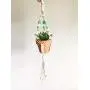 Macrame Car Rear view Mirror Plant Hanger, Boho Hippie Succulent, Mini Car Plant hanger, Handmade Car Charm, Macrame Mini Cacti Boho Plant