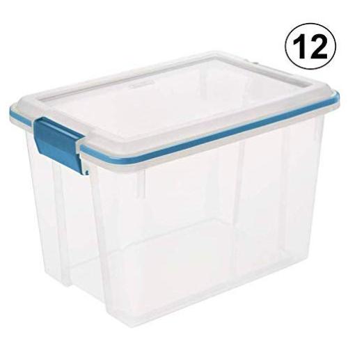 STERILITE 19324306 20-Quart Storage Container Boxes Tote (12 Pack)