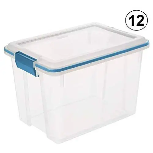 STERILITE 19324306 20-Quart Storage Container Boxes Tote (12 Pack) STERILITE 19324306 20-Quart Storage Container Boxes Tote (12 Pack)