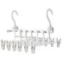 2pcs Creative Space Saving Clothes Hanger Wardrobe Closet Organizer Clothes Hanger with Hook Closet Organizer Storage Rack