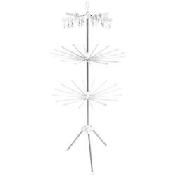 Cypress Shop Clothes Drying Rack Line Foldable Hanging Laundry Clothes Dryer Towel Hanger 3 Tiers Indoor Use Clothlines Balconies 3 Legs Retractable Folding Stand Household Home Furniture