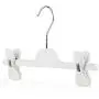 HANGERWORLD 16 White 11inch Plastic Kids Coat Clothes Garment Pants Skirt Baby Toddler Clip Hangers HANGERWORLD 16 White 11inch Plastic Kids Coat Clothes Garment Pants Skirt Baby Toddler Clip Hangers