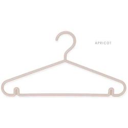 SAASNY Standard Plastic Hangers ? Pack of 10 ? Durable and Slim with Sleek Design ? Brown ? Non Slip & Space Saving Clothes Hangers for Drying and Storage