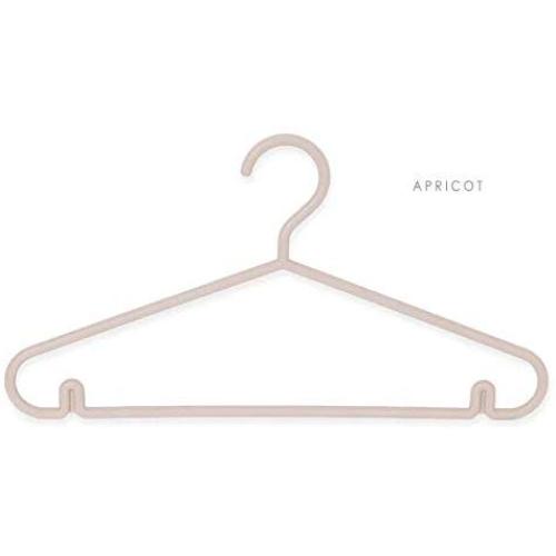 SAASNY Standard Plastic Hangers ? Pack of 20 ? Durable and Slim with Sleek Design ? Brown ? Non Slip & Space Saving Clothes Hangers for Drying and Storage