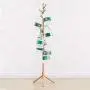 MEETA- Modern Design 8 Hooks Free Standing Sturdy Entryway Wood Coat Rack Hat Tree Hanger Hall with Tripod Base for Clothes, Scarves,Handbags (Color : White)