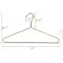 Quality Gold Modern Heavy Duty Metal Hangers ? Clothing Thin Compact Hanger ? Coated Metal Hangers for Wardrobe ? Shirt Pants Slim Hanger - 10 Pack