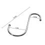 JINHEZO Premium 20-Pack Larger Round S Shaped Hooks in Polished Stainless Steel Metal, Hangers Hanging Hooks for Kitchen, Work Shop, Bathroom, Garden, Kitchenware Pots Utensils, Clothes, Bags, Towels