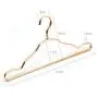 10pcs Random Color Cloth Hanger Durable Antideformation Aluminium Alloy Closet Adult Skirt Dress Clothing Towel Storage Rack Closet Space Saver