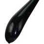 Mawa by Reston Lloyd BodyForm Series Non-Slip Space-Saving Extra Wide Clothes Hanger For Jackets, Suits & Coats, Style 46/L , Set of 6, Black