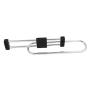DealMux Wardrobe Cupboard 250mm Long Top Mount Pull Out Retractable Rail Close Hanger Black