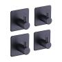 Sticky Hooks 2 or 4 PCS Oil proof Seamless Waterproof Home Organizer Hanging Hooks Hangers for Bag Bathroom Kitchenware