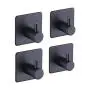 Sticky Hooks 2 or 4 PCS Oil proof Seamless Waterproof Home Organizer Hanging Hooks Hangers for Bag Bathroom Kitchenware