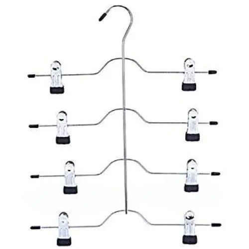 lliang Hangers Stainless Steel Multifunctional Clothes Hangers Pants Storage Hangers Cloth Rack Multilayer Storage Cloth Hanger