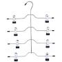 lliang Hangers Stainless Steel Multifunctional Clothes Hangers Pants Storage Hangers Cloth Rack Multilayer Storage Cloth Hanger