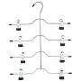 lliang Hangers Stainless Steel Multifunctional Clothes Hangers Pants Storage Hangers Cloth Rack Multilayer Storage Cloth Hanger