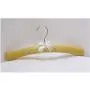 Gold Satin Padded Clothes Hanger with Gold Hook, Dots Stripe Style Hanger Rack for Top Shirt Blouse Dress (10 pcs Random Color) Gold Satin Padded Clothes Hanger with Gold Hook, Dots Stripe Style Hanger Rack for Top Shirt Blouse Dress (10 pcs Random Color)