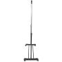 YYAO Adjustable Clothes Garment Rack Standard Rod Portable Rolling Clothing Hanger Rack Organizer on Wheels, Black & Silver