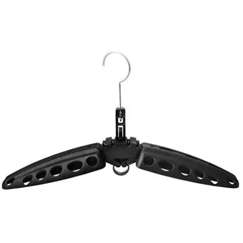 MJL Foldable Wetsuit Hanger Dries Fast Gear Hanger Travel Coat Clothes Hanger Black MJL Foldable Wetsuit Hanger Dries Fast Gear Hanger Travel Coat Clothes Hanger Black