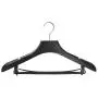 CHAONAO Black Suit Hangers Plastic Non-Slip Wide Shoulder Clothes Hanger for Coats, Jacket, Pants, and Dress Clothes,E,40pcs