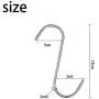 Meat Hooks 20Pcs,Premium Butchers Hook,Stainless Steel Wall S-Shaped Hooks–for Hot and Cold Smoking,Stainless Steel Meat Hook, Chicken Hunting Smoking Ribs(13cm,Pack of 20) (20PACK Meat Hooks)