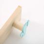 yanQxIzbiu Premium Wall Hooks,Nordic Style Wooden Cactus Wall Mount Hook, Clothes Scarf Storage Hanger Holder Blue