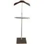 Mind Reader Stainless Steel Valet Suit Rack Stand, Dark Brown Mind Reader Stainless Steel Valet Suit Rack Stand, Dark Brown